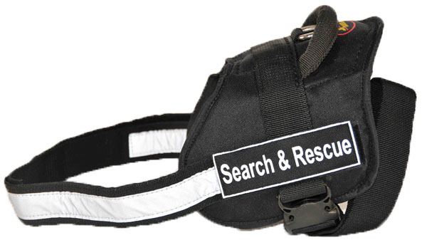 Dog Harness with In Training Velcro Patches Labels Tags  