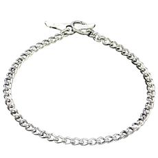 HERM SPRENGER CHAIN COLLAR WITH TOGGLE | CHROME | 2.5MM | SIZES 18" - 26"