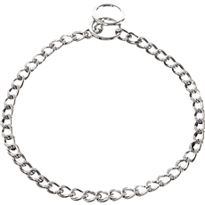 HERM SPRENGER CHOKE CHAIN COLLAR | CHROME | 2.5MM | SIZES 16" - 28"