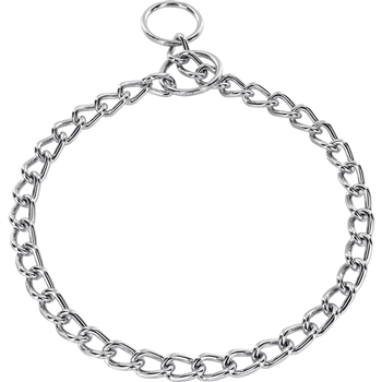 HERM SPRENGER CHOKE CHAIN COLLAR | CHROME | 3MM | SIZES 16" - 28"