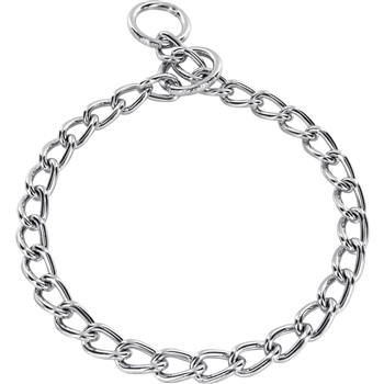 HERM SPRENGER CHOKE CHAIN COLLAR | CHROME | 4MM | SIZES 18" - 30"