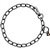 HERM SPRENGER FUR SAVER COLLAR WITH HOOK | STAINLESS STEEL BLACK | 3MM | SIZES 18" - 25"