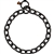 HERM SPRENGER EXTRA STRONG FUR SAVER COLLAR | STAINLESS STEEL BLACK | 5MM | SIZES 19" - 29"