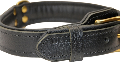 Simplicity Italian Patent Leather Dog Collar Black