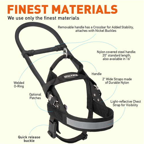 Guide Dog Harness with Handle | Lightweight Mobility Dog Harness | Dean ...